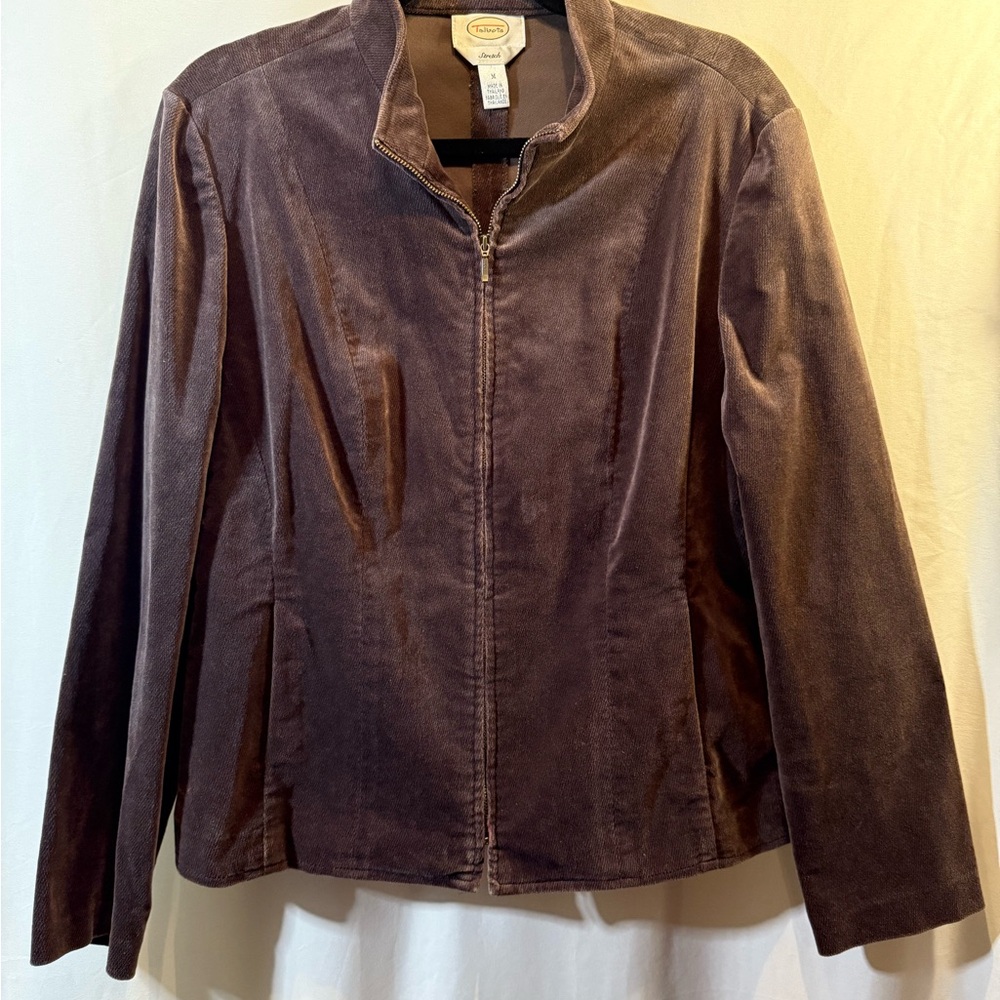Talbots Chocolate Brown Suede Jacket